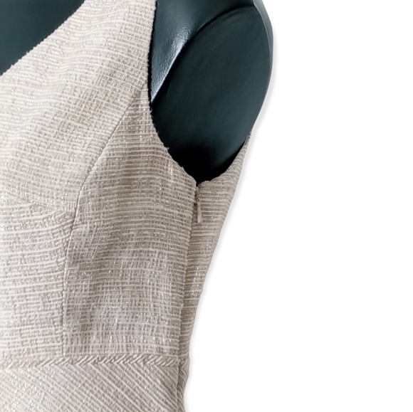 Ann Klein NY Gold Metallic Dress Size 4 - Picture 8 of 11